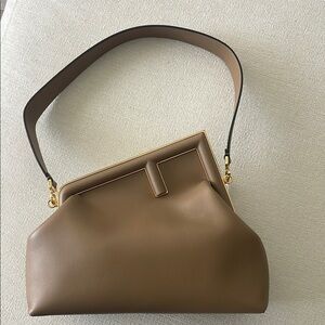 Fendi First Medium Bag in Caramello